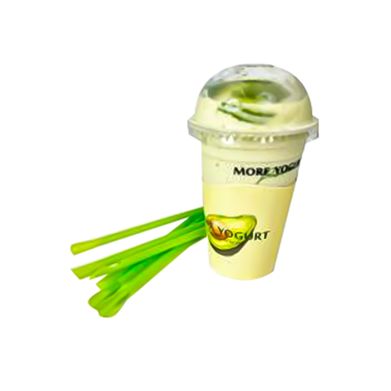 JY-PS-005 Spoon Straight Plastic Drinking Straw