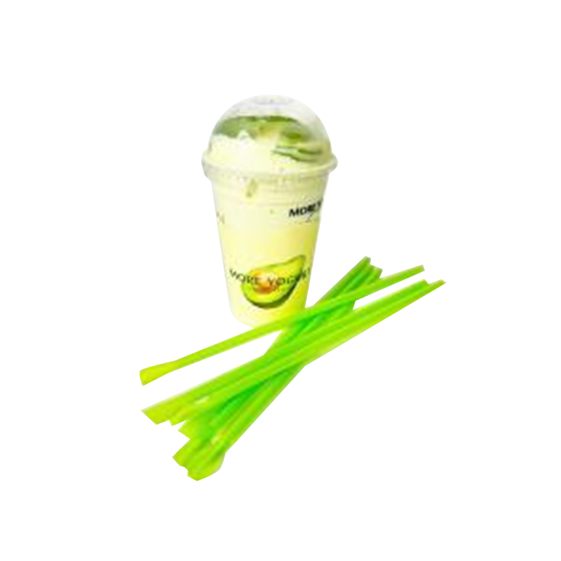 JY-PS-005 Spoon Straight Plastic Drinking Straw